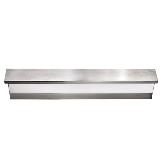 Perspective 30” Frosted White & Brushed Nickel Vanity Light – 2 x 14W T5 Hardwired | SKU: HIC-0205