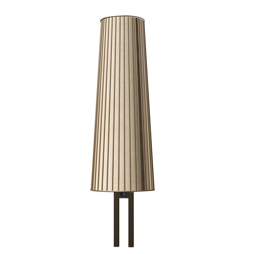 Neuhaus Bronze & Natural Oak LED Headboard Lamp – Dual 9W Lights – White Brussels Shade