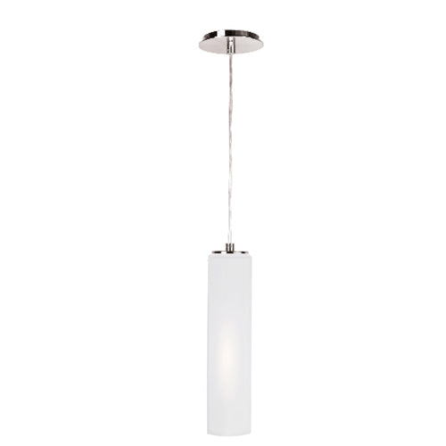 Brushed Nickel Pendant Lamp – Frosted White Metal Shade – Adjustable 33” Height – 26W GU24