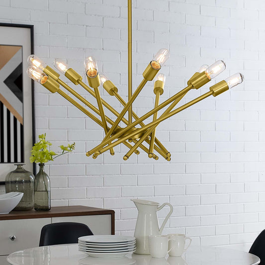 Cherish Brass Metal Pendant Light – Adjustable Mid-Century Modern Pendant