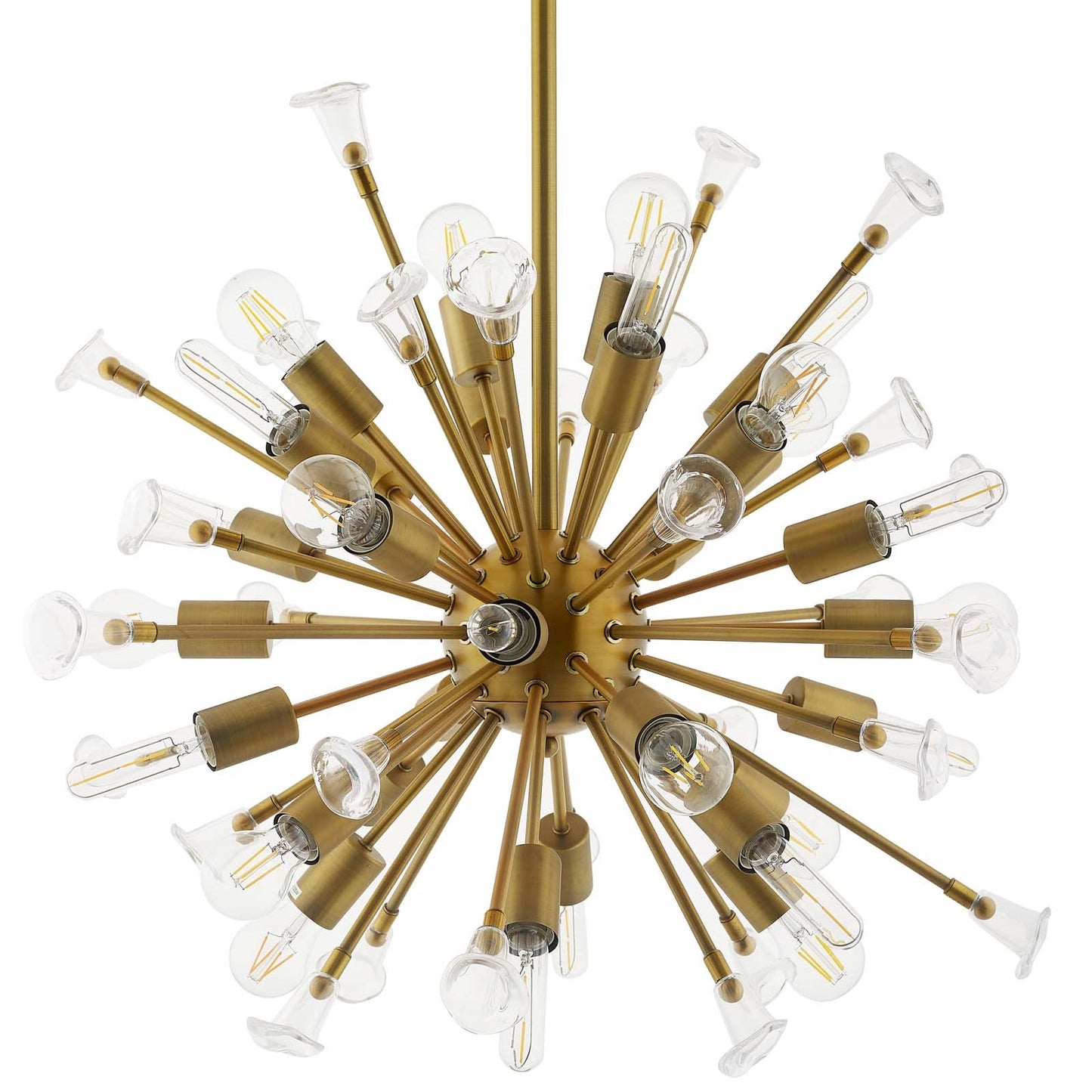 Burst Ceiling Light Pendant Chandelier – 30-Light Mid-Century Modern Fixture
