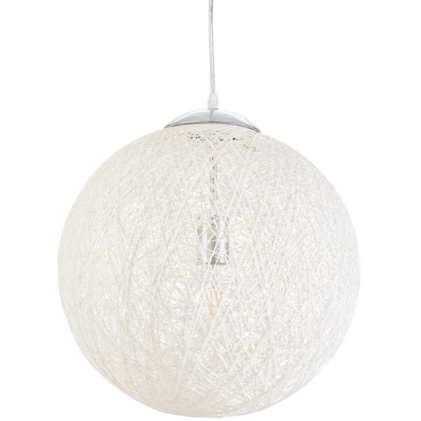 Spool 16" Pendant Light Chandelier – Woven-Inspired Ceiling Fixture