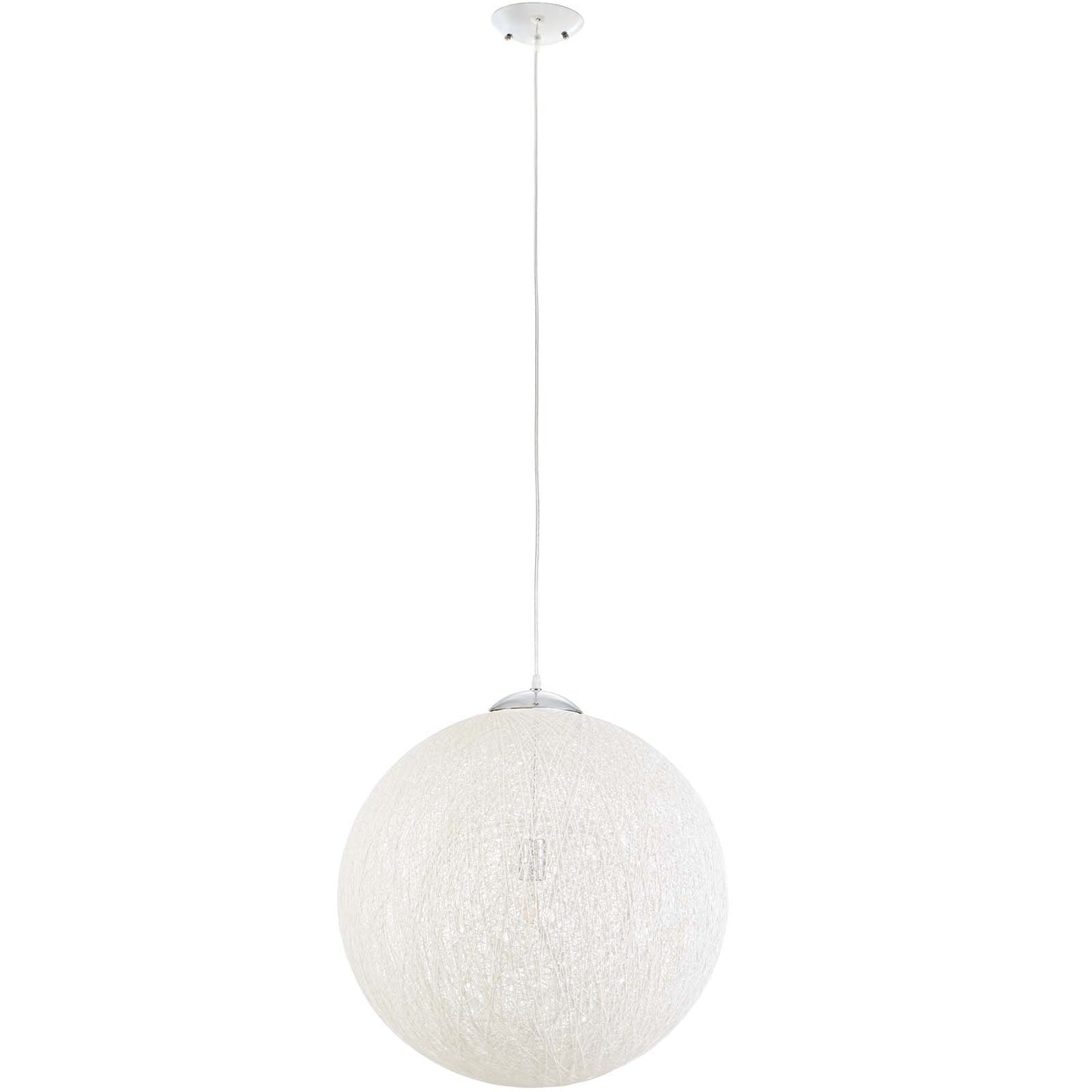 Spool 24" Pendant Light Chandelier – Woven-Inspired Ceiling Fixture