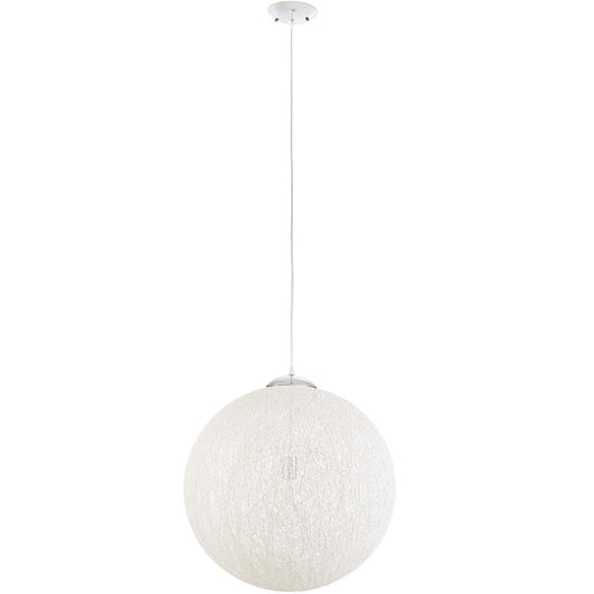 Spool 24" Pendant Light Chandelier – Woven-Inspired Ceiling Fixture