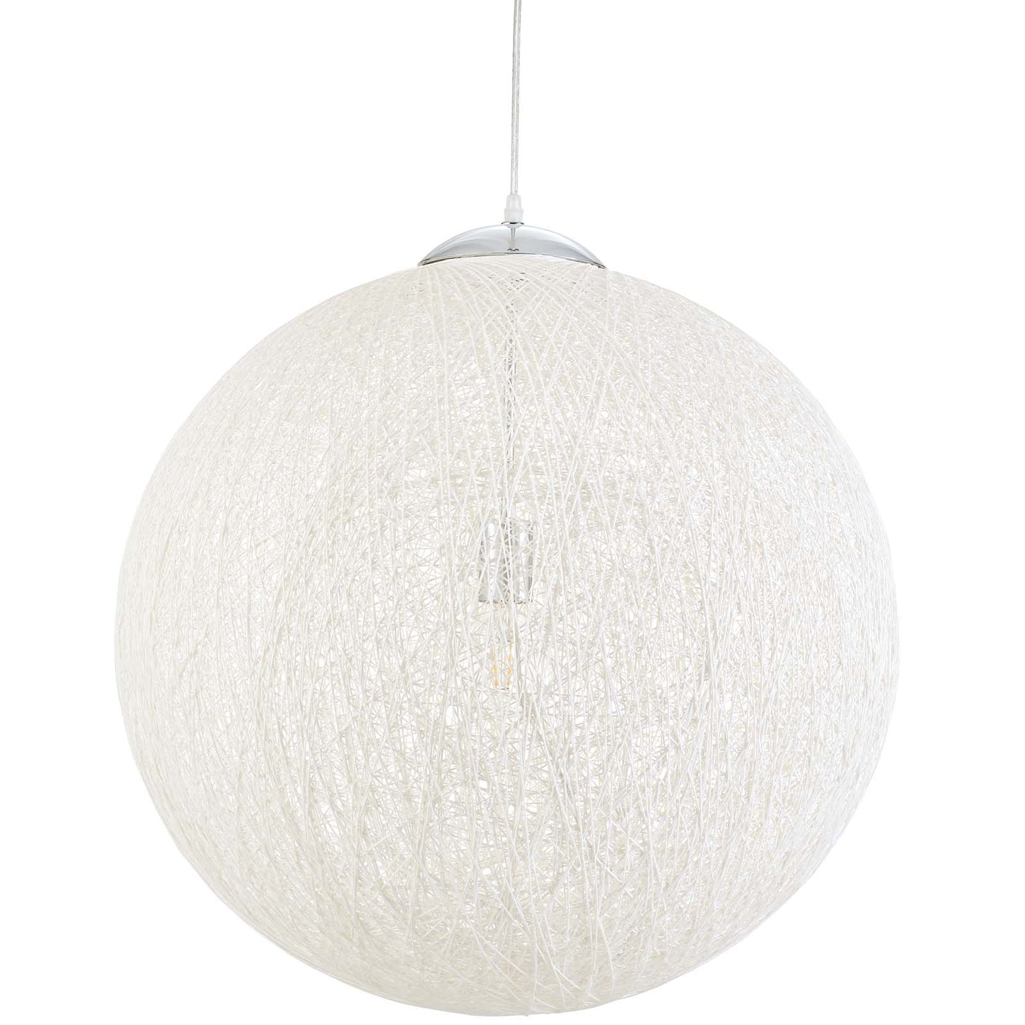 Spool 24" Pendant Light Chandelier – Woven-Inspired Ceiling Fixture