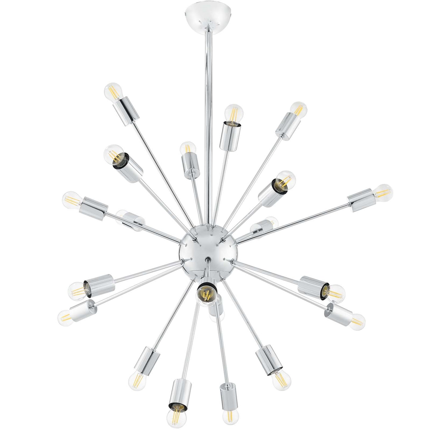 Volley Pendant Chandelier – 24-Light Mid-Century Modern Fixture