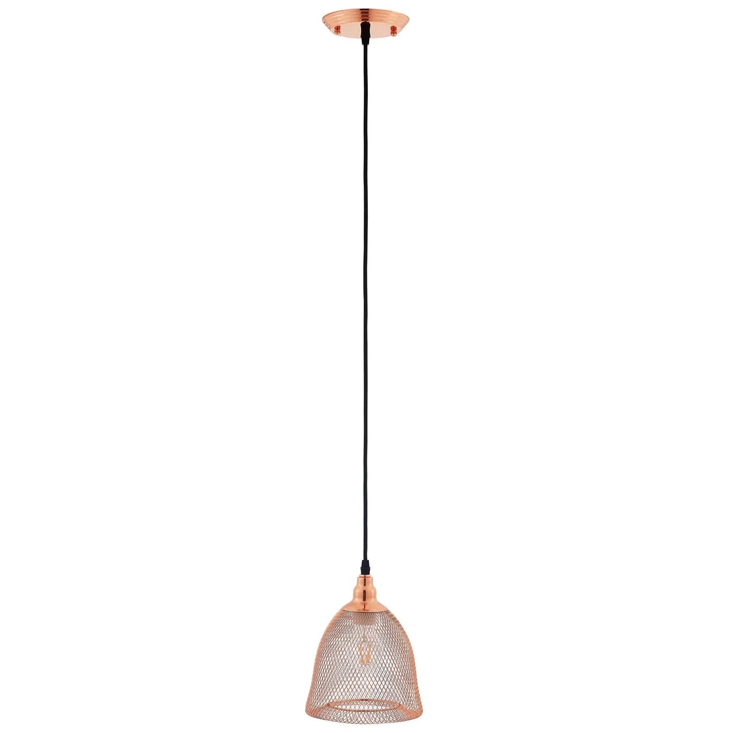 Glimmer Bell-Shaped Rose Gold Pendant Light – Modern Chic Ceiling Fixture