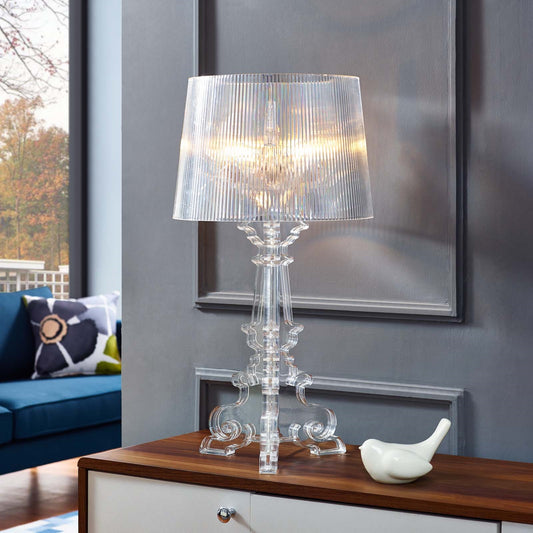 Hospitality & Architecture Table Lamp 21913 – Modern LED Linen Oval Shade