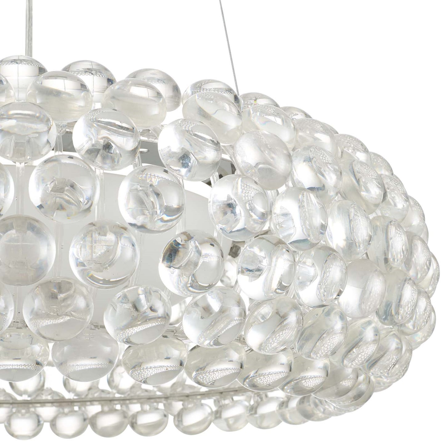 Halo 25” Pendant Chandelier – Modern Circle of Light Fixture
