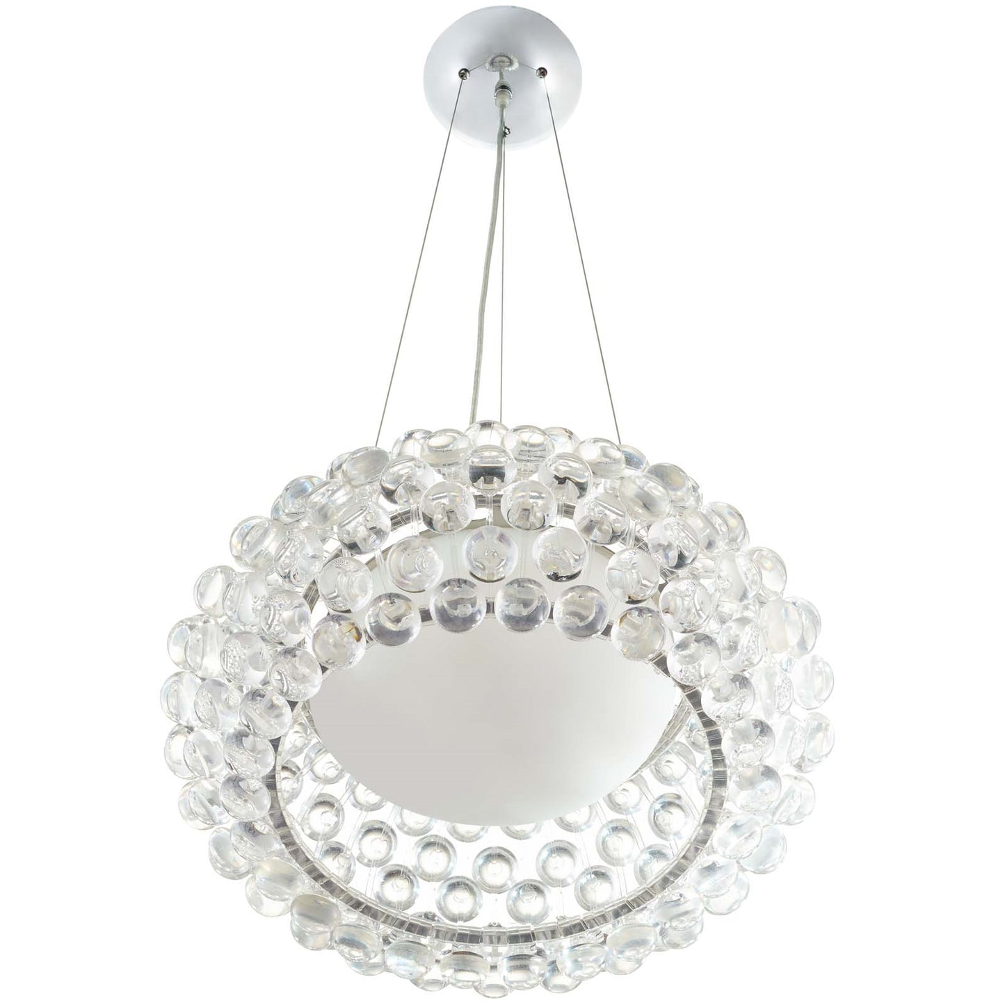 Halo 20” Pendant Chandelier – Modern Circle of Light Fixture