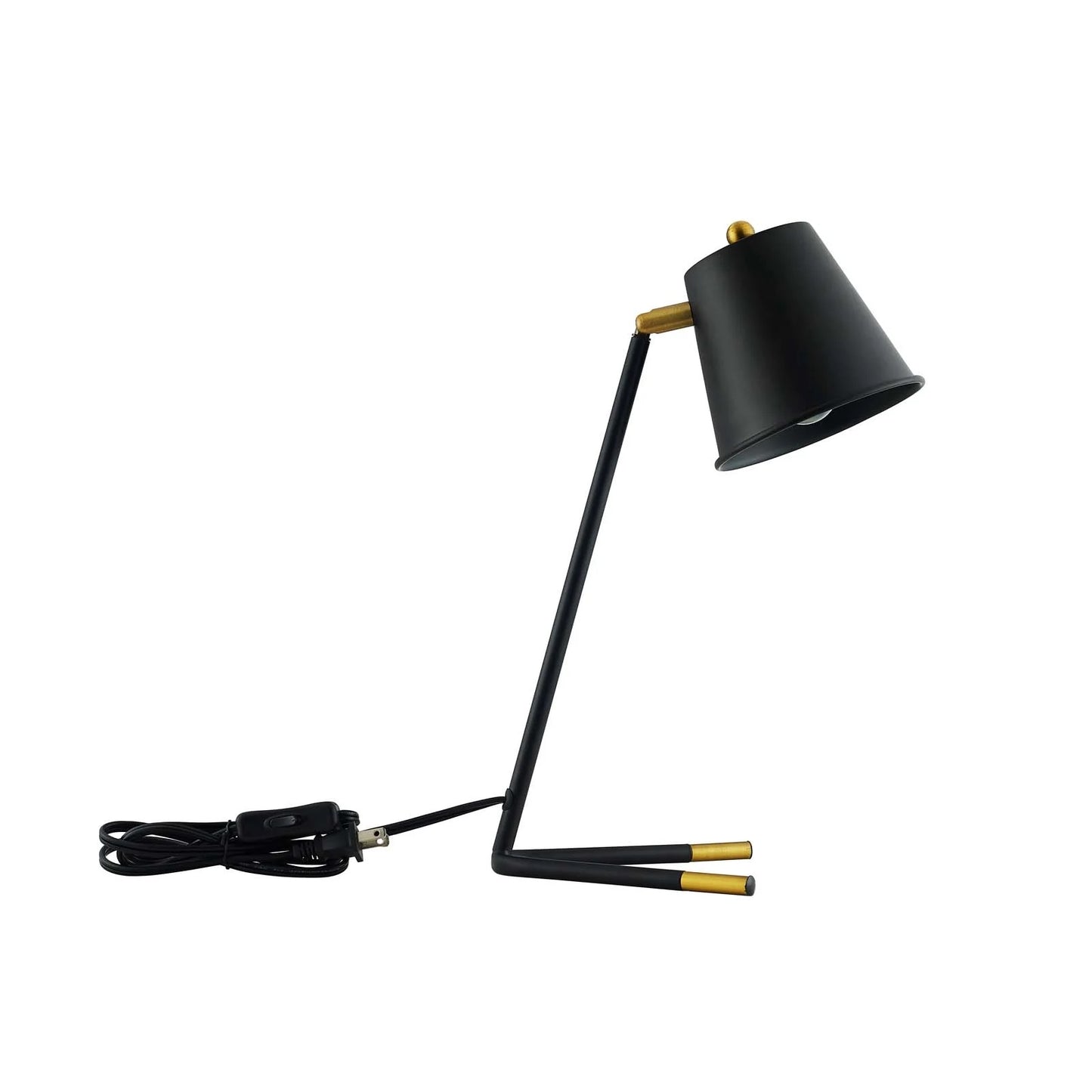 Determine Table Lamp – Modern Black & Brass Minimalist Accent Lighting