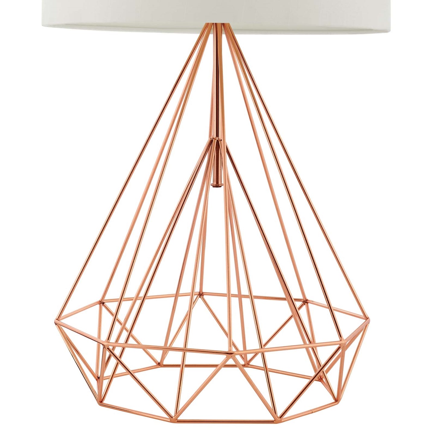 Precious Rose Gold Table Lamp – Modern Geometric Accent Lighting