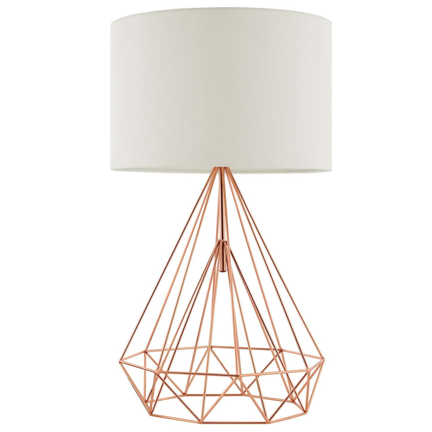 Precious Rose Gold Table Lamp – Modern Geometric Accent Lighting