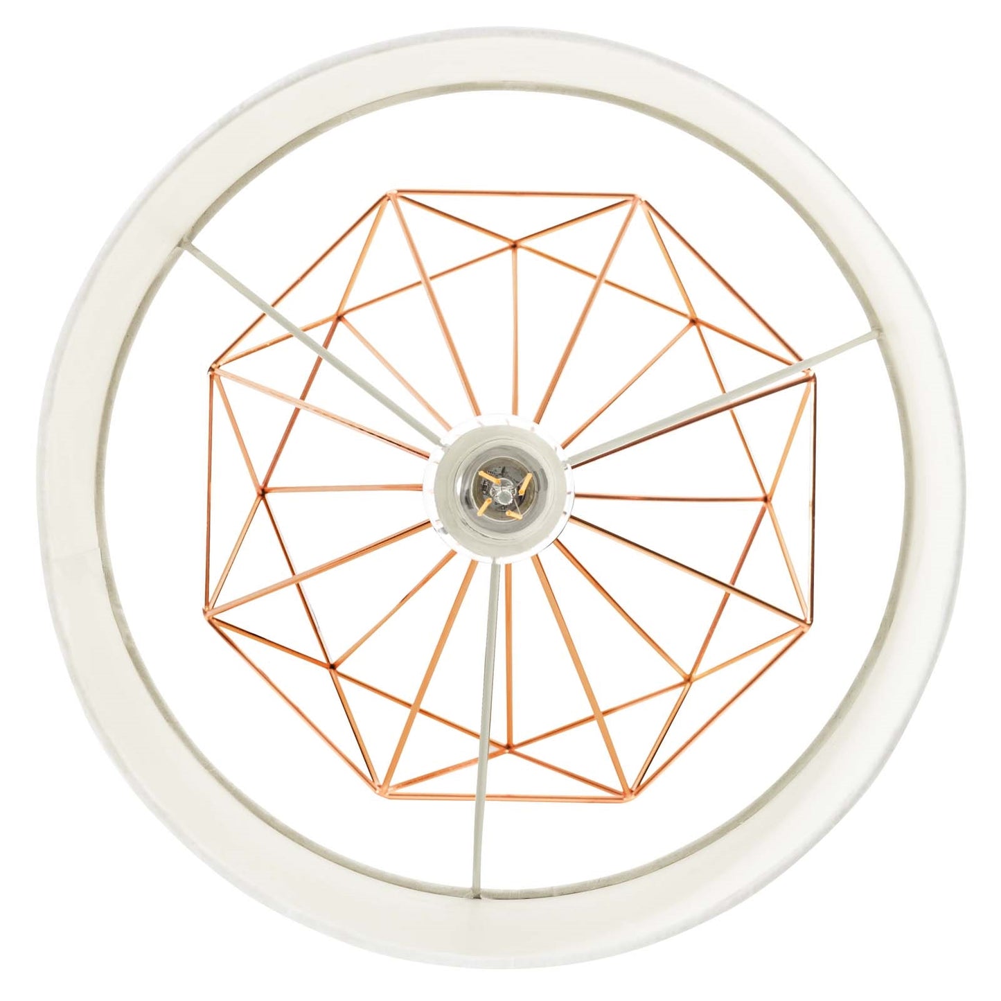 Precious Rose Gold Table Lamp – Modern Geometric Accent Lighting