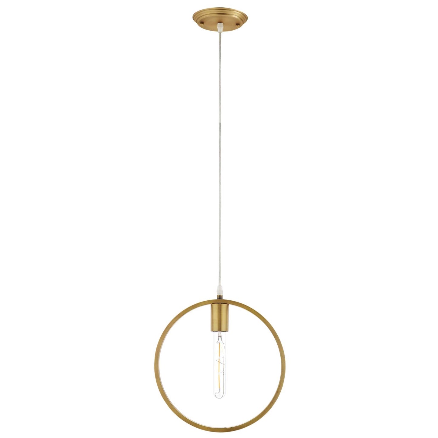 Orbit Brass Ceiling Pendant Light – Nordic Inspired Single-Light Fixture