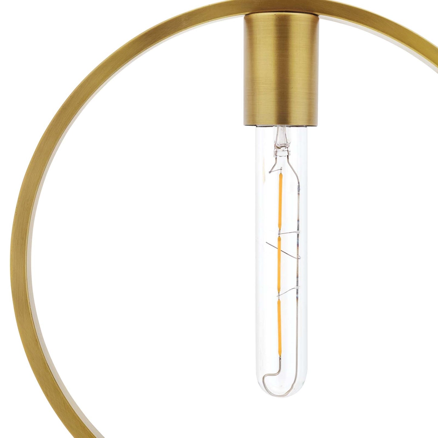 Orbit Brass Ceiling Pendant Light – Nordic Inspired Single-Light Fixture