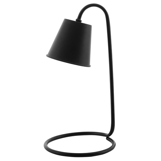 Proclaim Table Lamp – Matte Black Metal, Modern Desk & Bedside Lighting