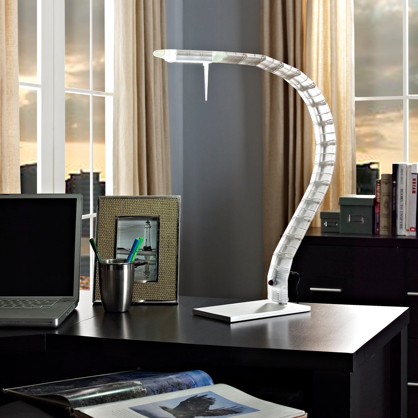 Inspect Table Lamp – White Adjustable LED Desk & Task Lighting