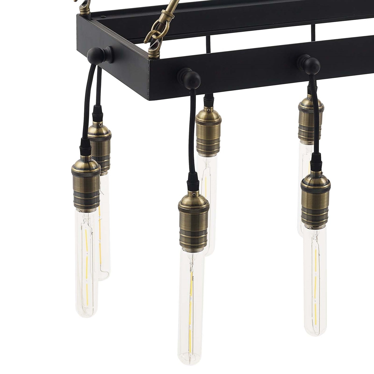 Demarcate Modern Farmhouse Pendant Chandelier – 16-Light Industrial Fixture