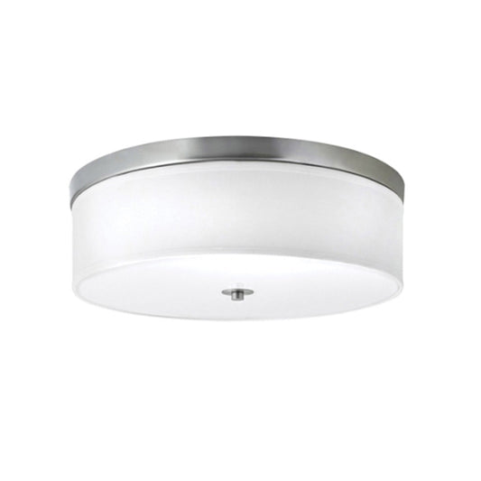 Brushed Nickel Wall / Ceiling Light Fixture – 16” Modern Low-Profile Design (SKU: HL-60515)