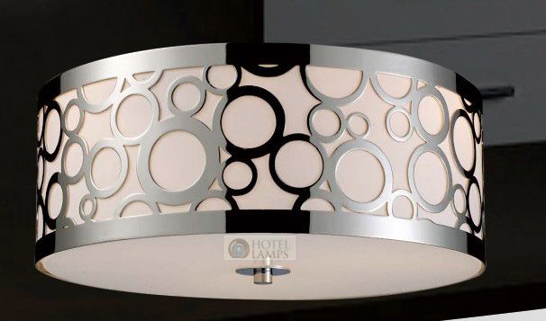 Modern Chrome Ceiling Lamp with Acrylic Shades – HL-C6116