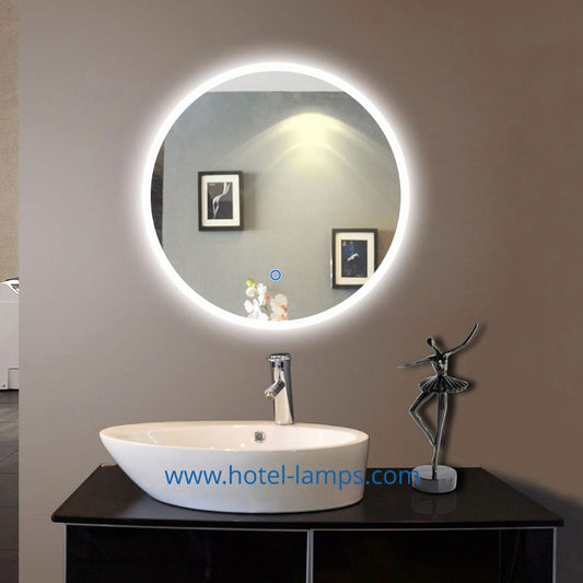 Round LED Bathroom Mirror – Custom Sizes Available | HL003-2