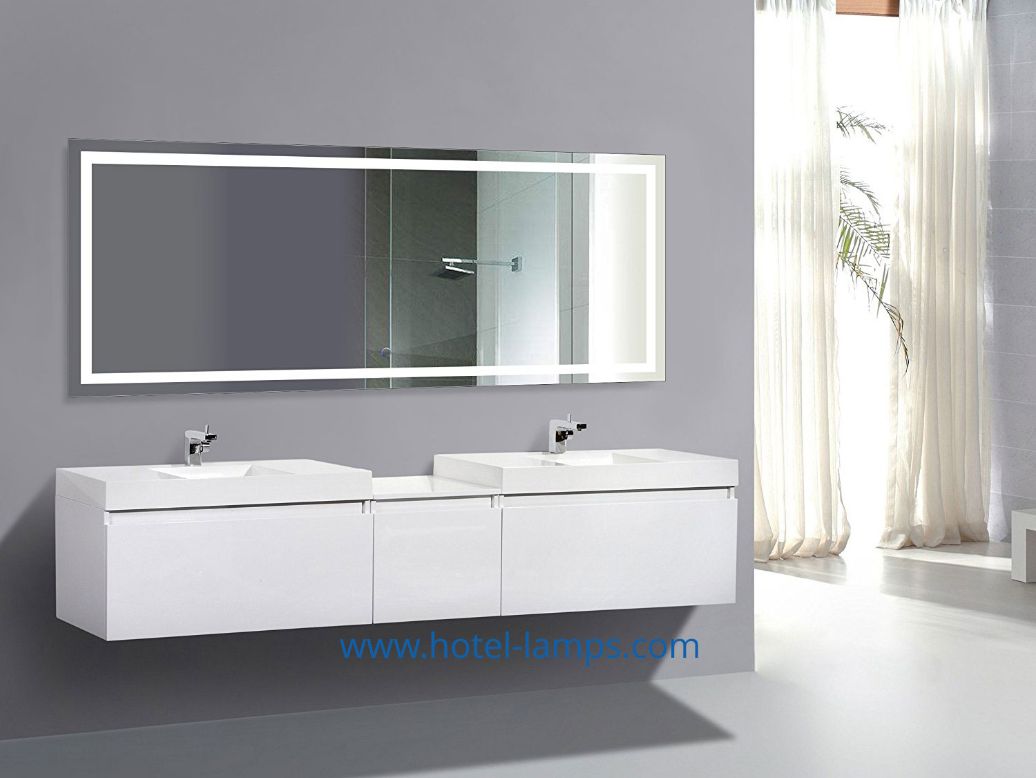Rectangular LED Bathroom Mirror – Custom Sizes Available | HL013-2