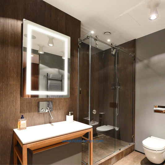 Square LED Bathroom Mirror – Custom Sizes Available | HL013-3