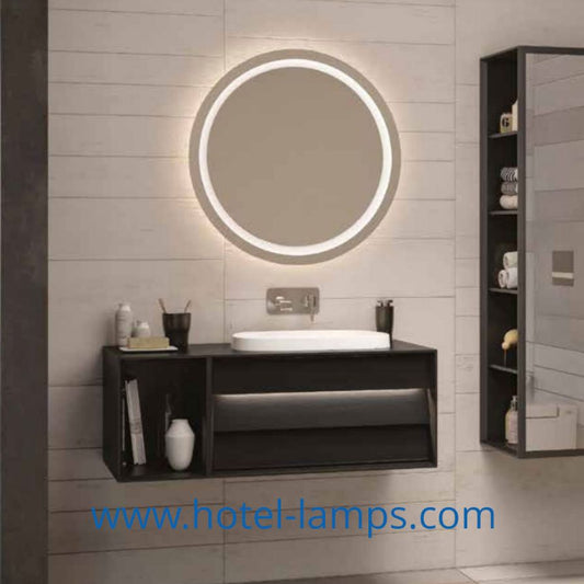 Round LED Bathroom Mirror – Custom Sizes Available | HL015-2