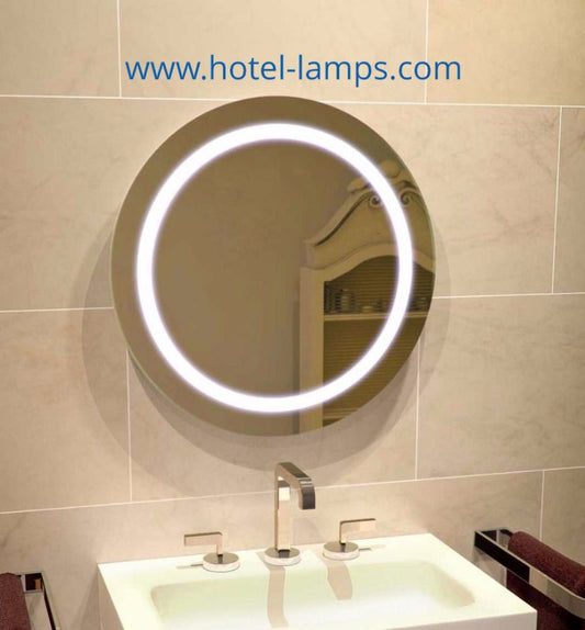 Round LED Bathroom Mirror – Custom Sizes Available | HL015-3