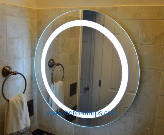 Round LED Bathroom Mirror – Custom Sizes Available | HL015-4