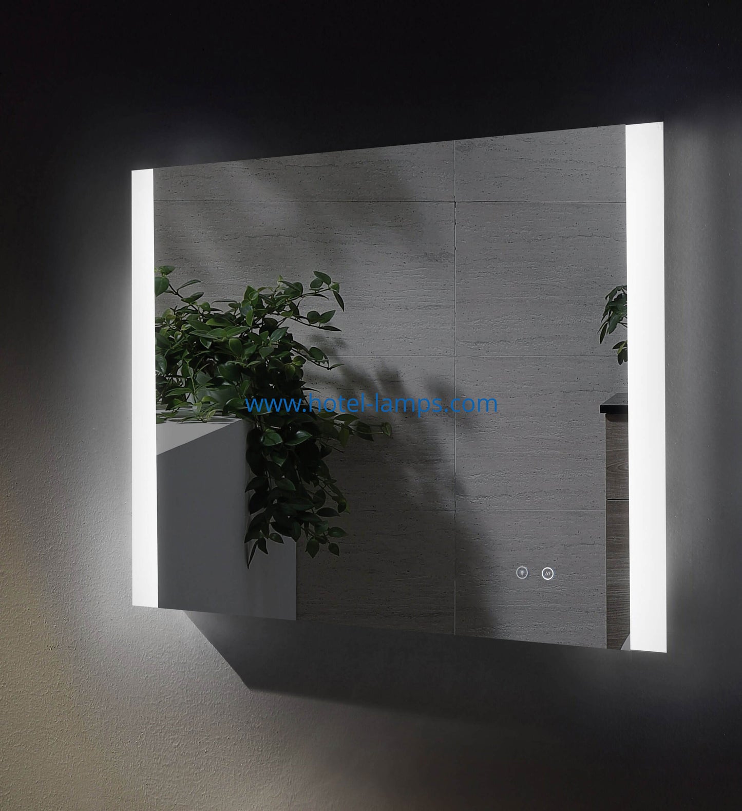 Rectangular LED Bathroom Mirror – Custom Sizes Available | HL035-1
