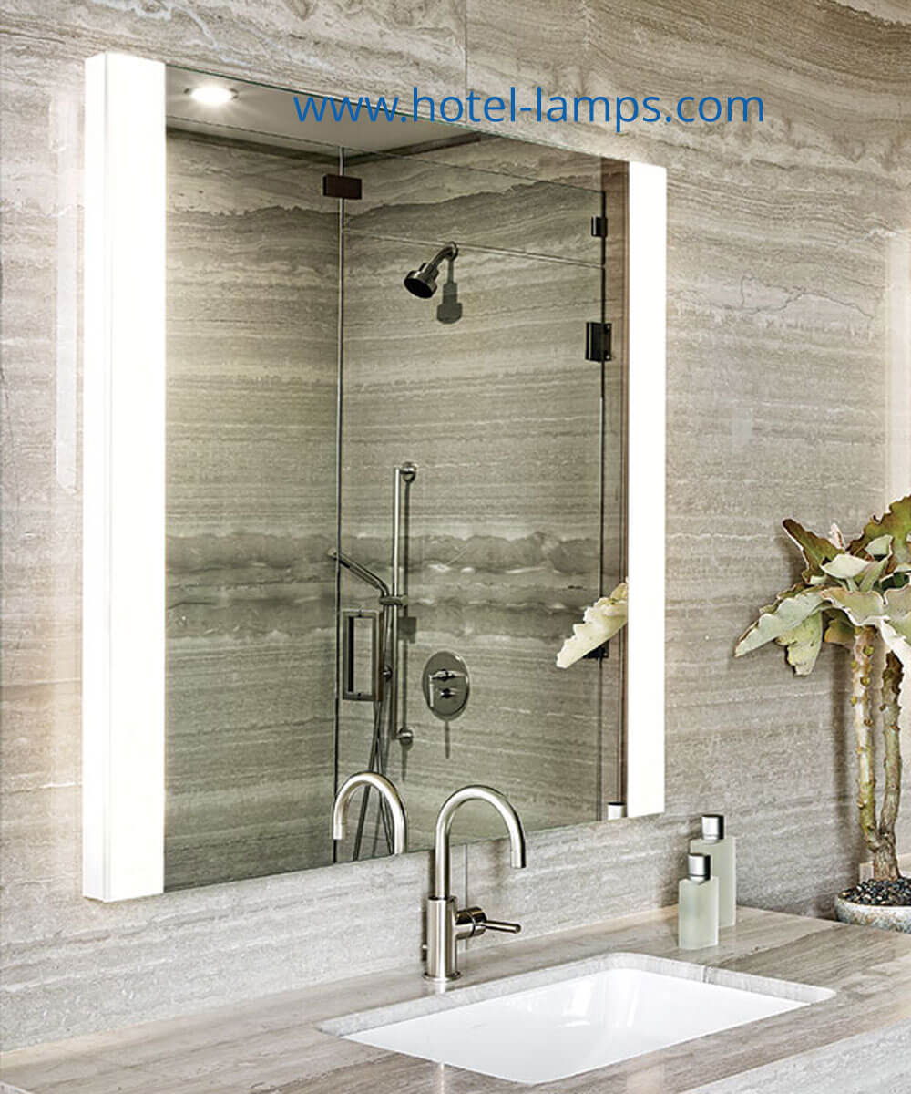 Square LED Bathroom Mirror – Custom Sizes Available | HL035-2