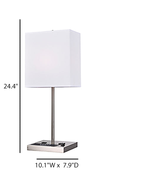 Hospitality & Architecture Table Lamp 21914 – Modern LED Linen Shade Lighting