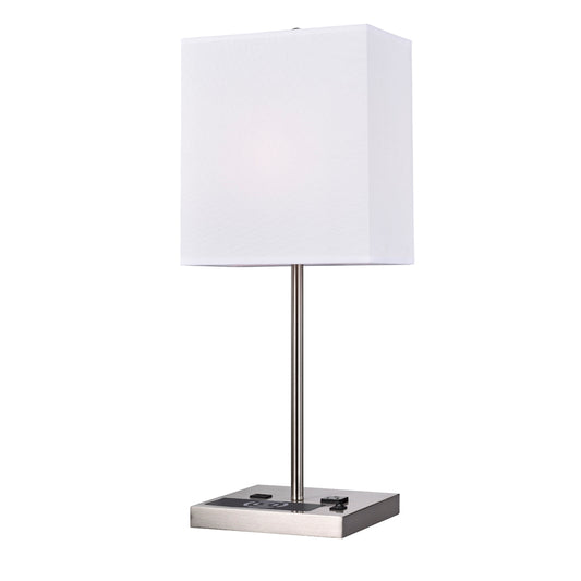 Hospitality & Architecture Table Lamp 21914 – Modern LED Linen Shade Lighting