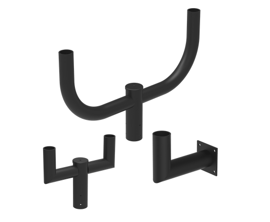 Bull Horn LED Fixture Arms – Heavy-Duty Round & Wall Mount Arms for Outdoor Lighting