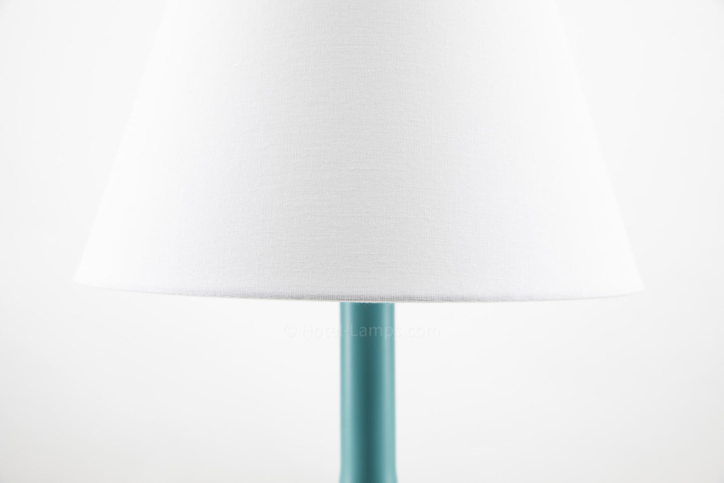 Double Table Lamp – Teal Finish with Black Base, USB Charging Stations and Outlets