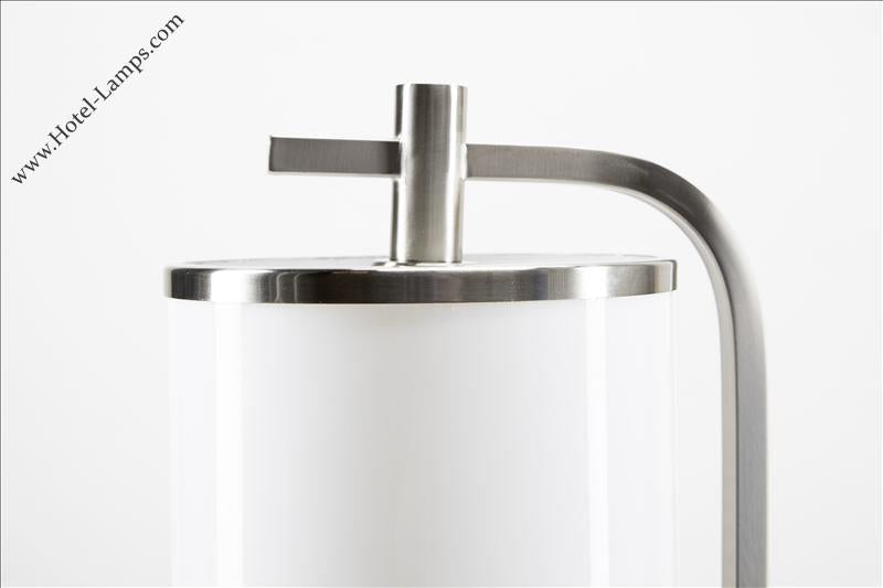 Modern Floor Lamp – Gloss White Finish with Acrylic Lens & Foot Switch