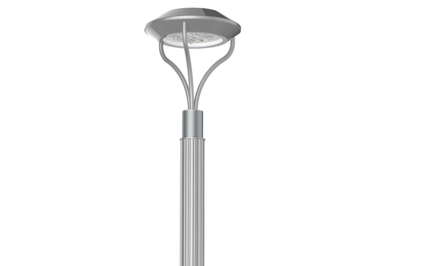 CL-RSAF Round Straight Aluminum Fluted Light Pole – Seamless 6063 Aluminum Shaft