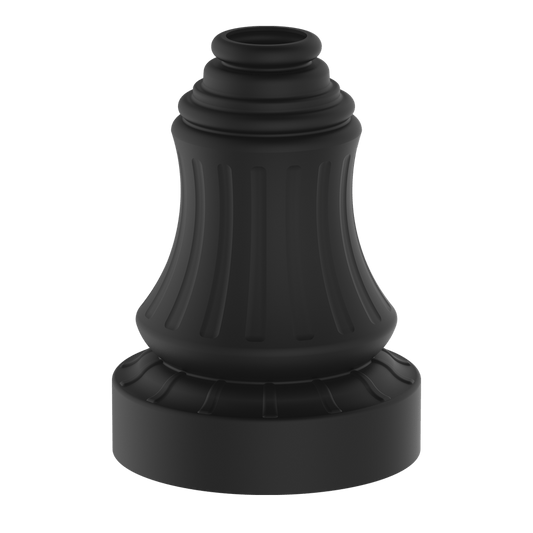 Decorative Base 01 (DB01) – 2-Piece Cast Aluminum Pole Base Cover for 4” & 5” Poles