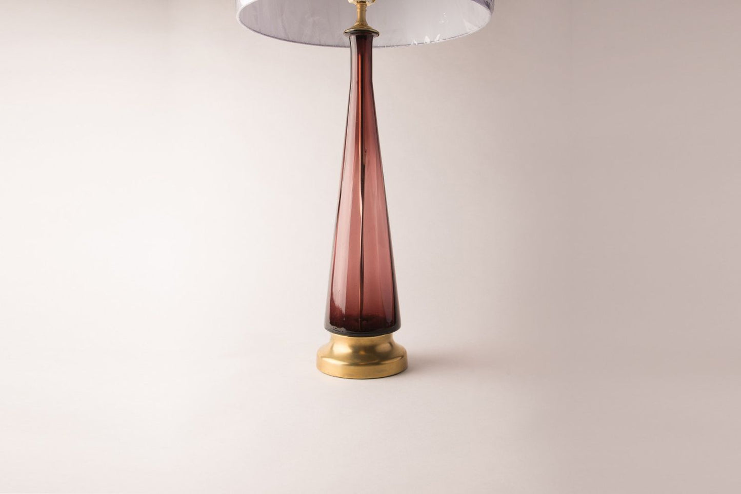 Purple Glass Table Lamp – Elegant Decorative Lighting