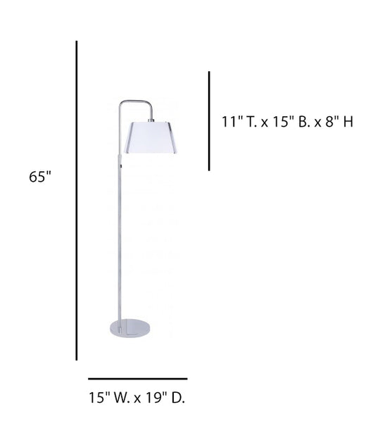 Hotel Floor Lamp for HGI – Polished Chrome Hospitality Lighting