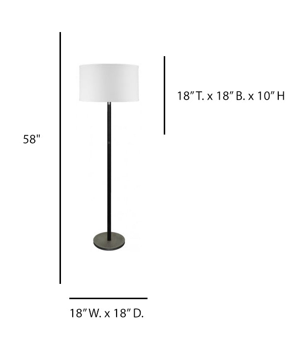 Floor Lamp – Best Western Executive Residency Scheme, Dark Bronze Finish