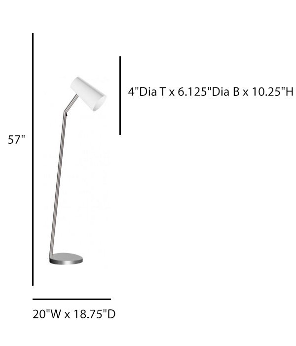 Floor Lamp – Home2 Suites Chibeca Scheme, Satin Nickel Finish