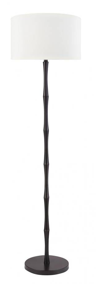Key Bronze Floor Lamp with Brussels Beige Shade – HLHF6016
