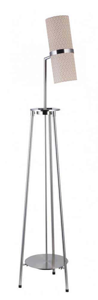 Classical American Style Hotel Floor Lamp with Brown Oval Pattern Shade – HLHF6021