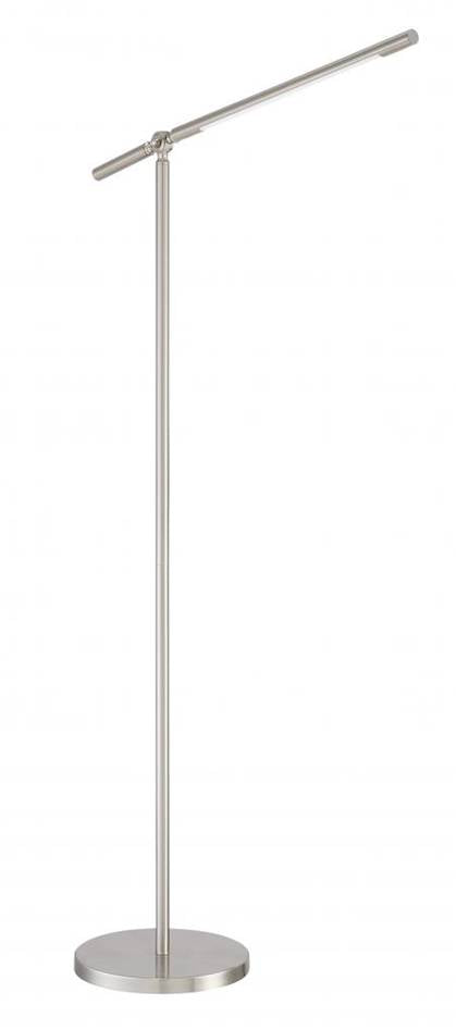 Adjustable Brushed Nickel LED Floor Lamp – HLHF6046