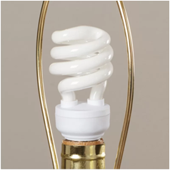 White Ceramic Table Lamp with Off-White Linen Shade & Brass Accents – HLHT7025