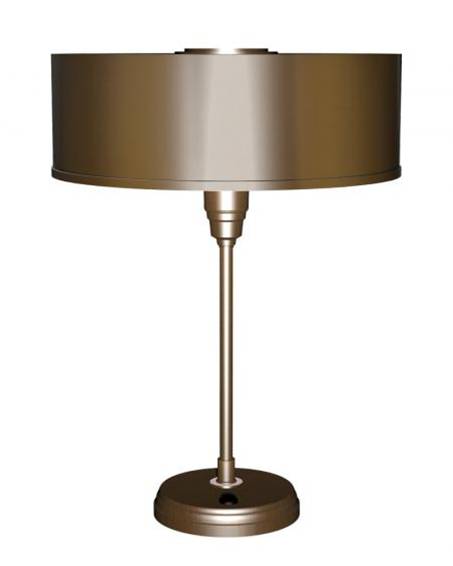 Revive Oiled Bronze Table Lamp with White Linen Shade – HLHT7053