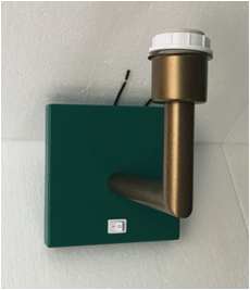 Plug-In Swing Arm Wall Sconce with Linen Shade – Sungold & Green Powder-Coated Finish